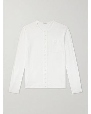 Dries Van Noten Hugond Cotton-Jersey Cardigan - White