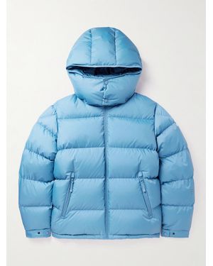 Moncler Genius 7 Moncler Frgmt Hiroshi Fujiwara Acanthus Quilted Shell Hooded Down Jacket - Blue