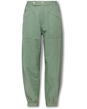 Visvim Carrol Tapered Cotton-gabardine Cargo Pants - Green