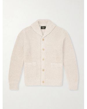 RRL Shawl-Collar Cotton and Linen-Blend Cardigan - Natur
