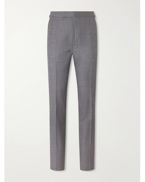 Tom Ford Shelton Straight-Leg Wool-Twill Suit Trousers - Grey