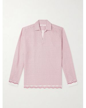 Orlebar Brown Ridley Printed Linen Shirt - Pink