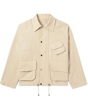 STÒFFA Linen-Twill Blouson Jacket - Natural