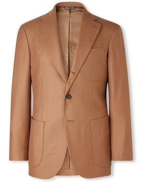J. Mueser Wool And Cashmere-Blend Blazer - Brown