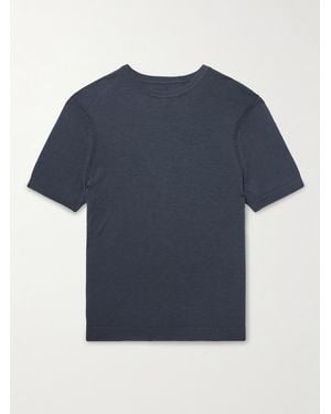 Rag & Bone Aulton T-Shirt aus einer Woll-Lyocell-Mischung - Blau