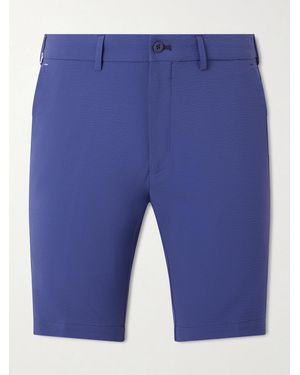 Peter Millar Matlock Straight-Leg Seersucker Golf Shorts - Blu