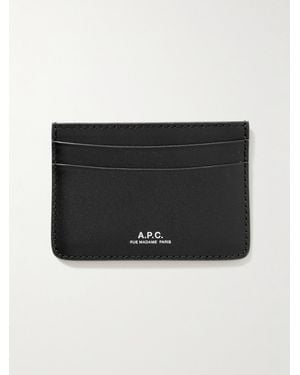 A.P.C. Andre Kartenetui aus Leder - Schwarz
