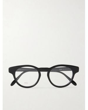 Loewe Slim Round Acetate Glasses - Black