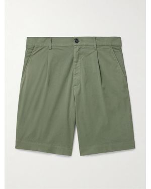 Canali Shorts Slim-Fit A Gamba Dritta - Verde