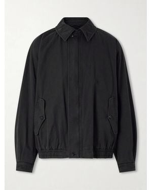 Ssstein Harrington Cotton-gabardine Jacket - Black