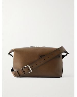 Berluti Toujours Soft Leather Messenger Bag - Brown