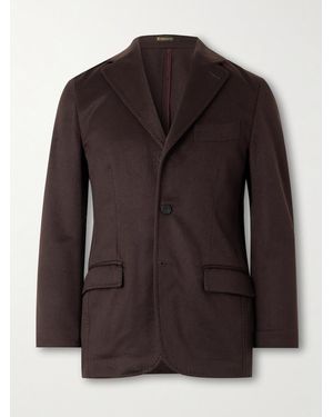 Rubinacci Unstructured Cashmere Blazer - Brown