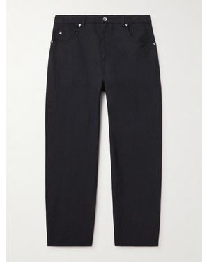 Folk Barrel-Leg Jeans - Blue