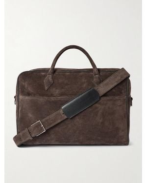 Metier Closer Two Day Suede Holdall - Brown