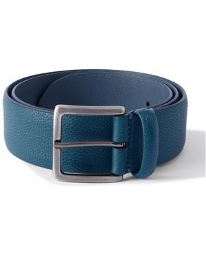 Anderson's 4Cm Full-Grain Leather Belt - Blue