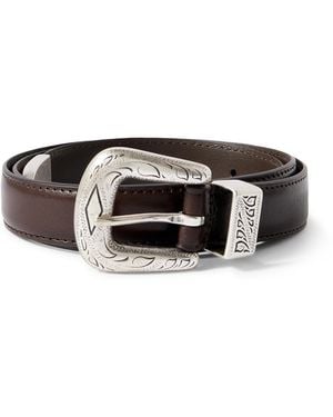 Anderson's 2.5Cm Full-Grain Leather Belt - Black