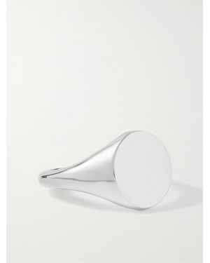 Deakin & Francis Sterling Silver Signet Ring - White