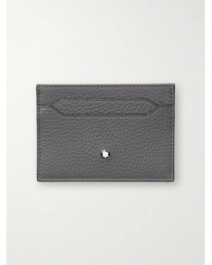 Montblanc Grain Leather Cardholder - Grey