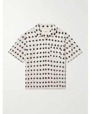 Folk Gabe Printed Linen And Cotton-Blend Shirt - White