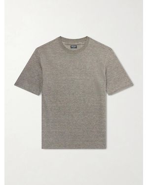 ZEGNA Oasi Knitted Linen T-Shirt - Grey
