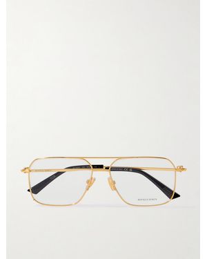 Bottega Veneta Aviator-Style-Tone Optical Glasses - Natural