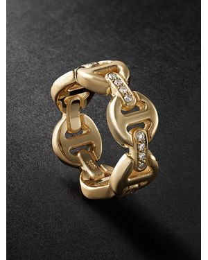 Hoorsenbuhs Dame Tri-Link 18-Karat Diamond Ring - Black