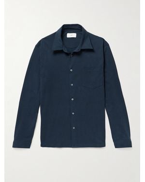 MR P. Organic Cotton-Jersey Shirt - Blu