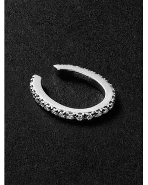 KOLOURS JEWELRY Luna Spectra Oval 14-Karat Diamond Ear Cuff - Black