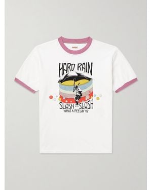 Kapital Hard Rain Sundance Printed Cotton-Jersey T-Shirt - White