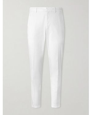 Altea Dumbo Tapered Cotton-blend Gabardine Trousers - White