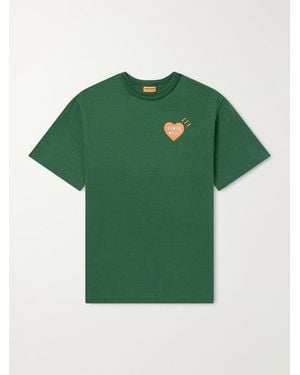 Human Made Printed Cotton-Jersey T-Shirt - Green