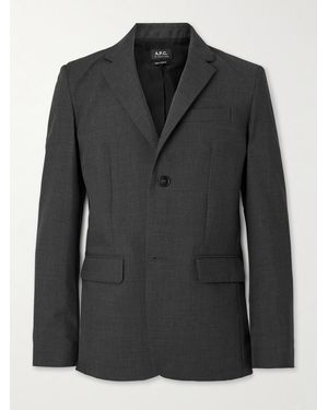 A.P.C. Harry Slim-Fit Wool Suit Jacket - Black