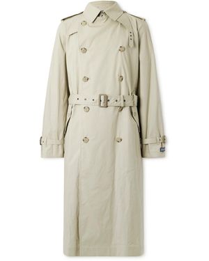 Polo Ralph Lauren Belted Stretch-cotton Poplin Trench Coat - Natural