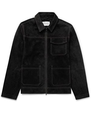 Oliver Spencer Hardwick Suede Jacket - Black
