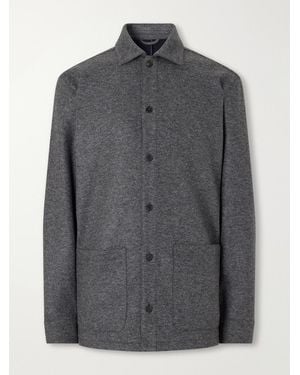 Thom Sweeney Cashmere-Blend Overshirt - Grey