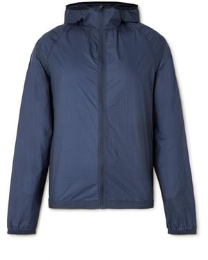 District Vision Milli Ultralight Ripstop Hooded Jacket - Blue