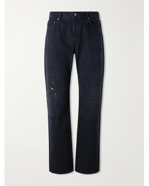 Enfants Riches Deprimes Tommy Tonsil Straight-Leg Paint-Splattered Jeans - Blue