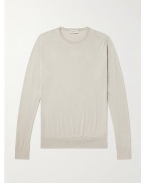 John Smedley Pullover Slim-Fit - Bianco