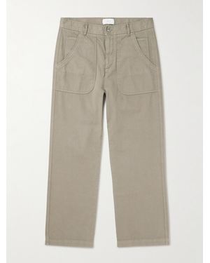 MR P. Edward Straight-leg Cotton And Cashmere-blend Corduroy Pants - Natural