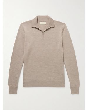 James Purdey & Sons Linton Wool Half-zip Jumper - Natural