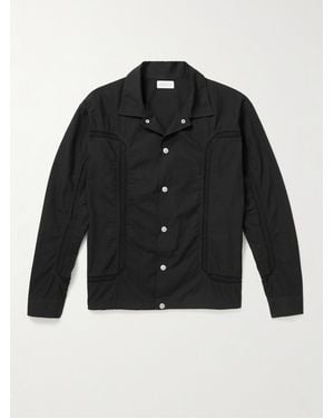 John Elliott Panelled Cotton Shirt - Black