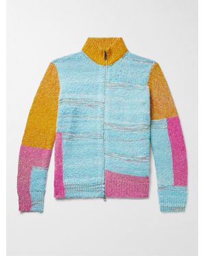 Loewe Colour-block Knitted Cardigan - Multicolour