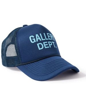 GALLERY DEPT. Logo-Print Foam And Mesh Trucker Cap - Blue