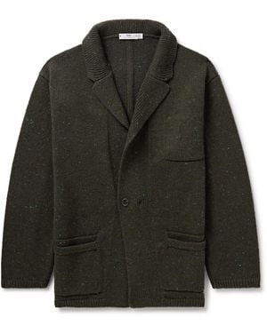Inis Meáin Unstructured Merino Wool And Cashmere-blend Cardigan - Black
