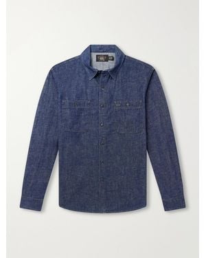 RRL Craftsman Denim Shirt - Blue