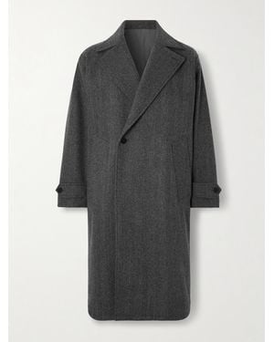 STÒFFA Asymmetric Wool Coat - Grey