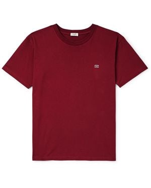 Celine Logo-Embroidered Cotton-Jersey T-Shirt