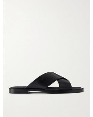 J.M. Weston Leather Sandals - Black