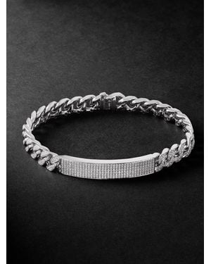 SHAY 18-Karat Diamond Id Bracelet - Black