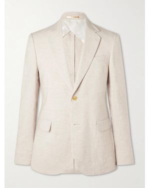 MR P. Slim-Fit Linen Suit Jacket - Natural